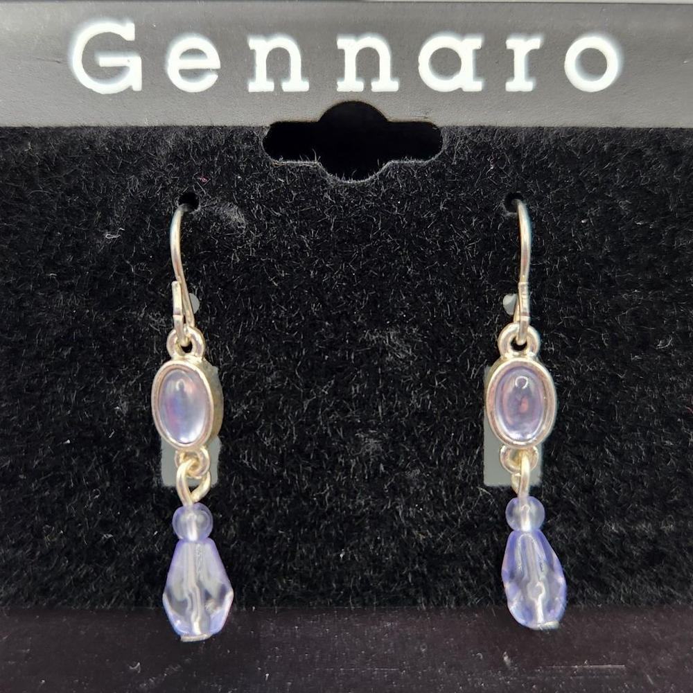 Gennaro Dangling Earrings Blue And Gray Dangle Jewelry For Women New